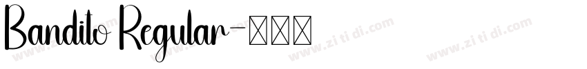 Bandito Regular字体转换